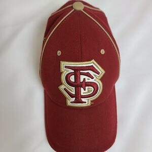 FSU Seminole Baseball Cap Garnett and Gold Cap FSU Embroidered Hat Football